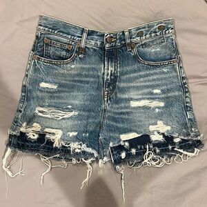 NWT R13 Double Layer Cutoff Jean Shorts 30
